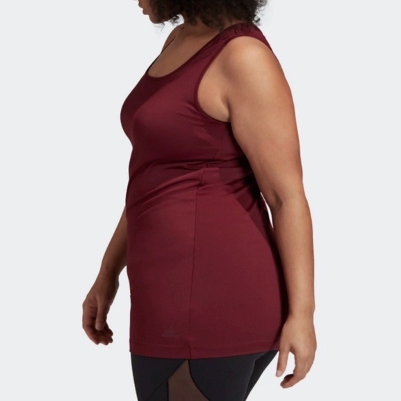 Universal Standard Tops - adidas x Universal Standard Athletic Racerback Maroon Long Tank Top 2X